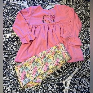 NWOT Hello Kitty Pink Coordinated Long-Sleeve Set